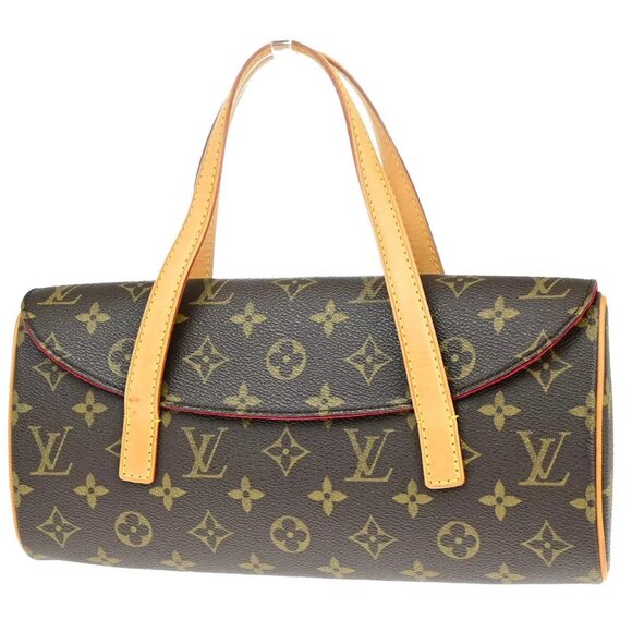 LOUIS VUITTON Sonatine Hand Bag Monogram Leather Brown France - Picture 1 of 16